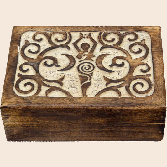 Mango Wood Box Goddess
