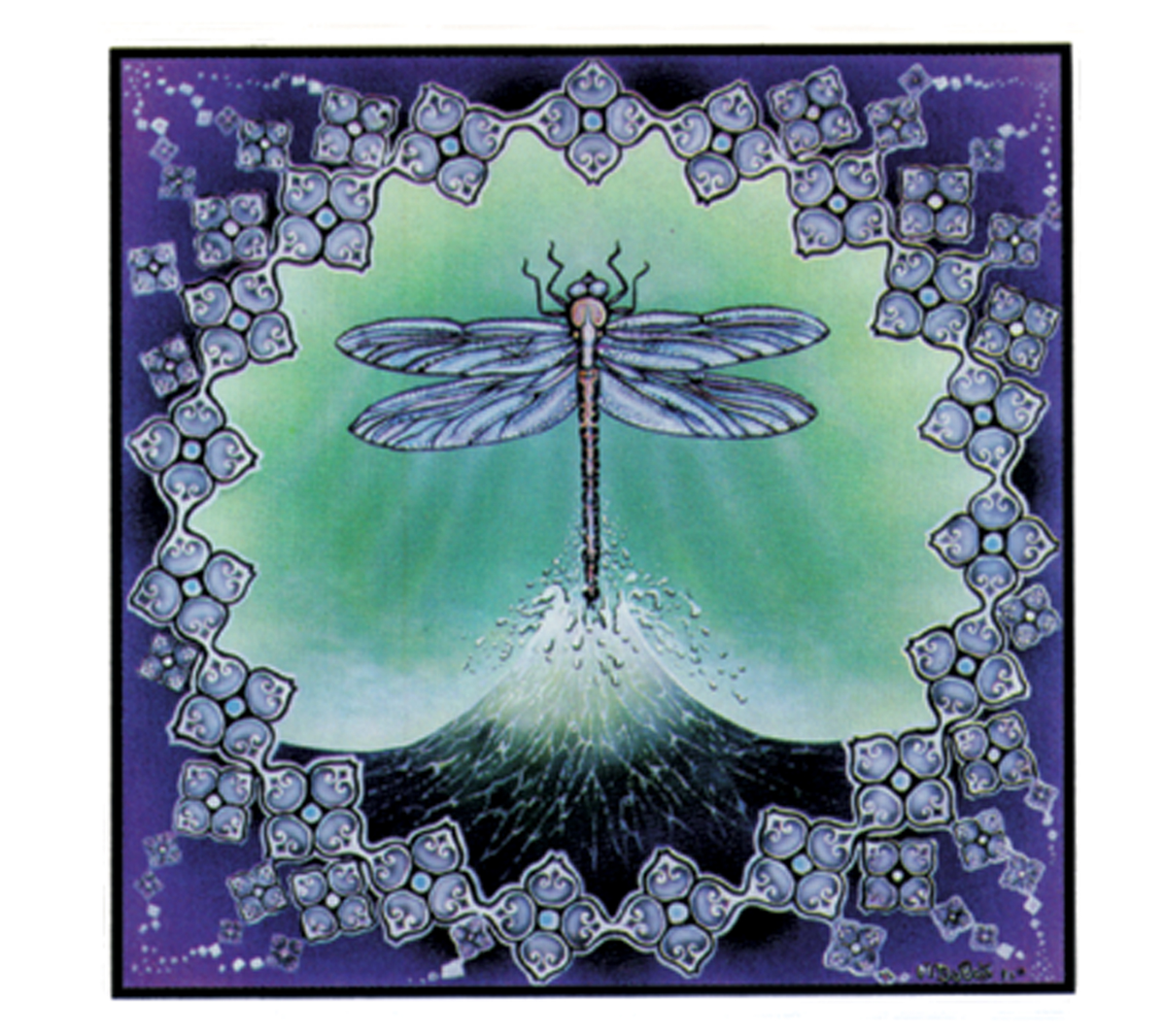 Dragonfly Mandala Sticker
