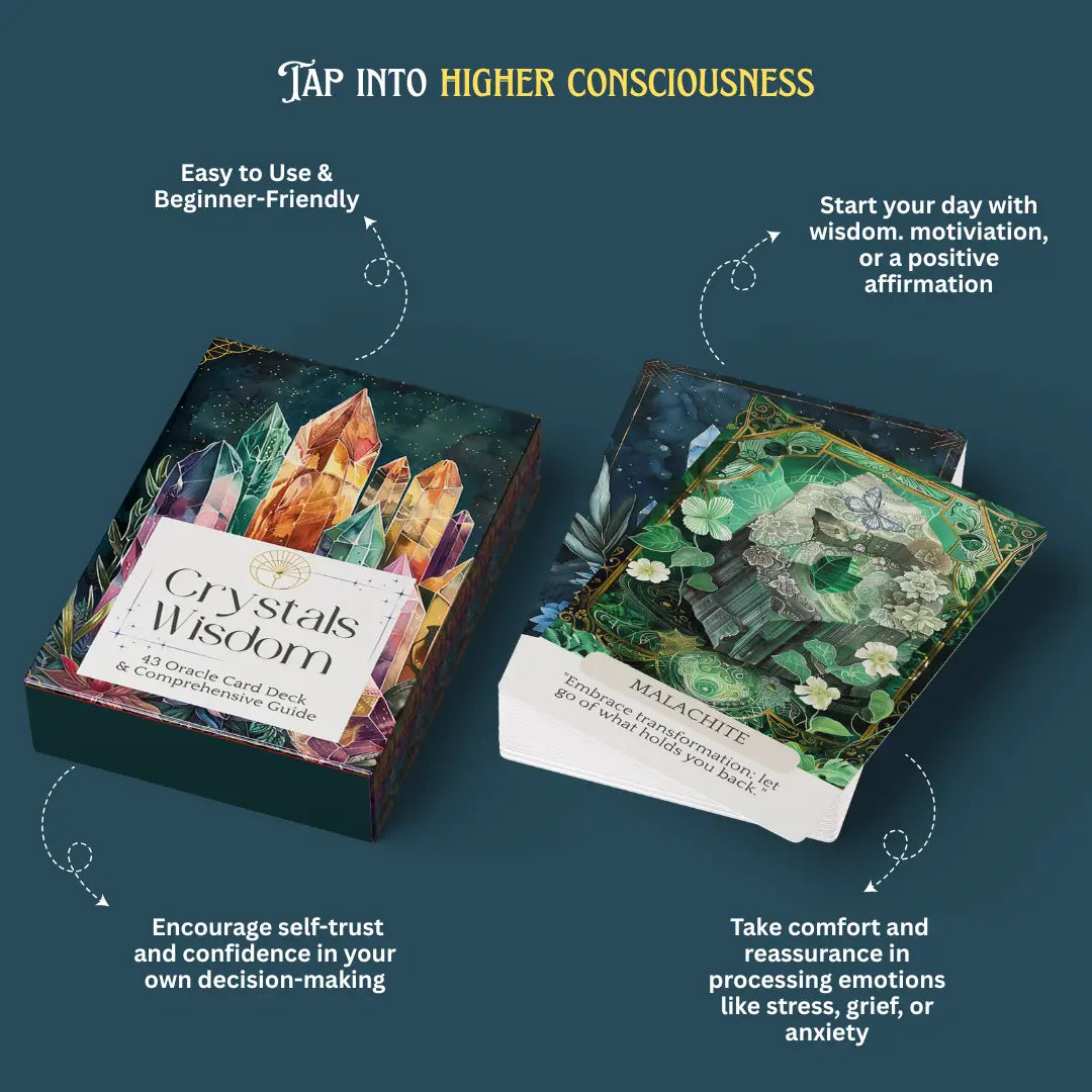 Crystals Wisdom Oracle Card Deck