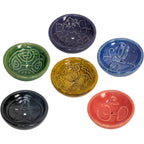 Embossed Ceramic Incense Burner Bowl