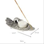 Metal Buddha Hand Candle & Incense Holder