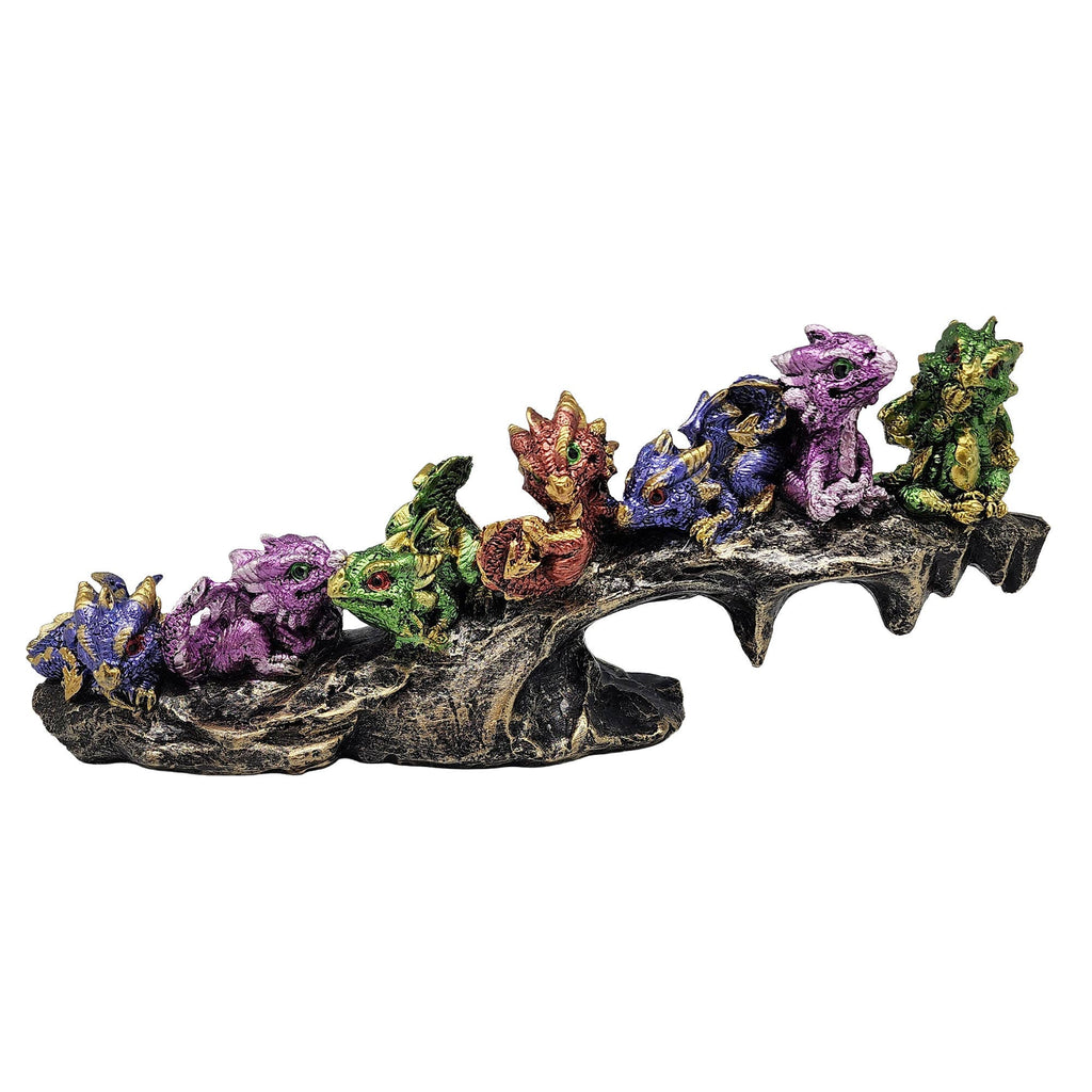 7 Baby Dragons on Rock