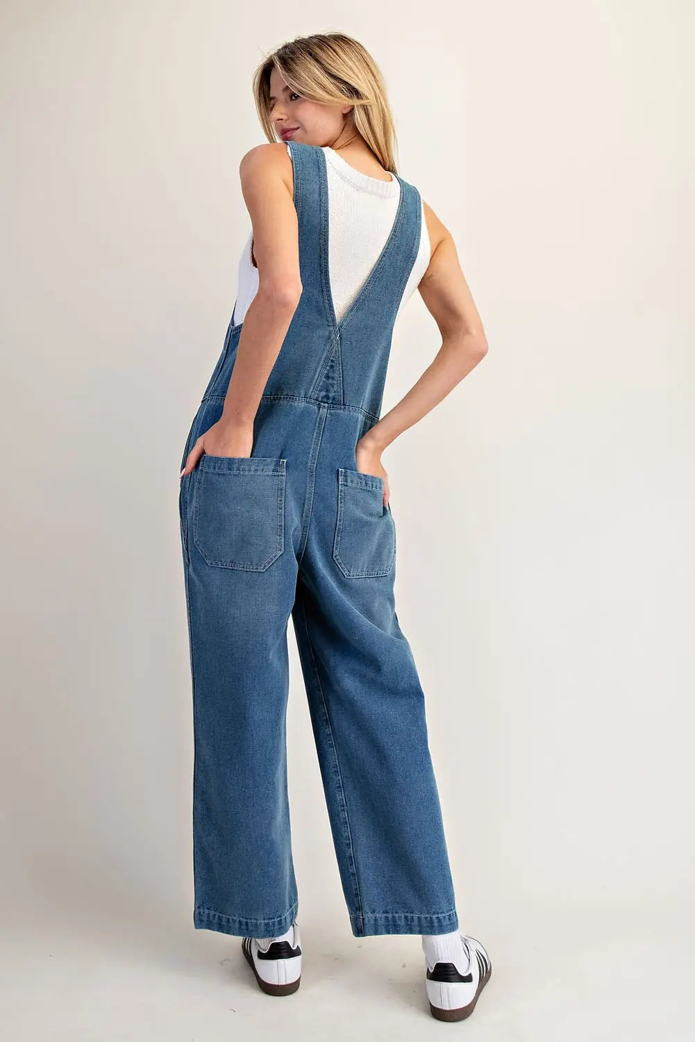Sleeveless Zip Up Front Utility Style Jumpsuit