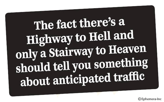Highway to Hell, Stairway to Heaven Sticker