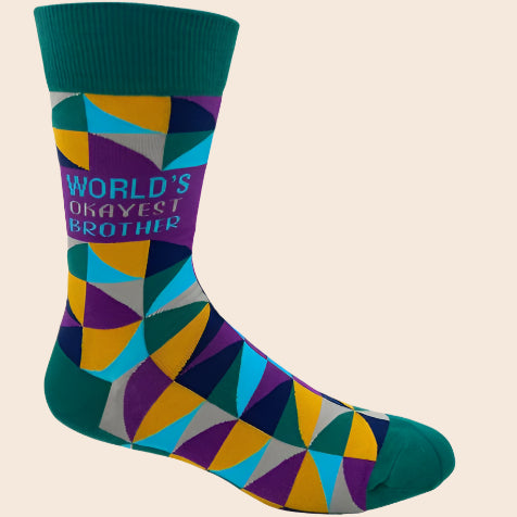 World's Okayest Brother Men's Socks