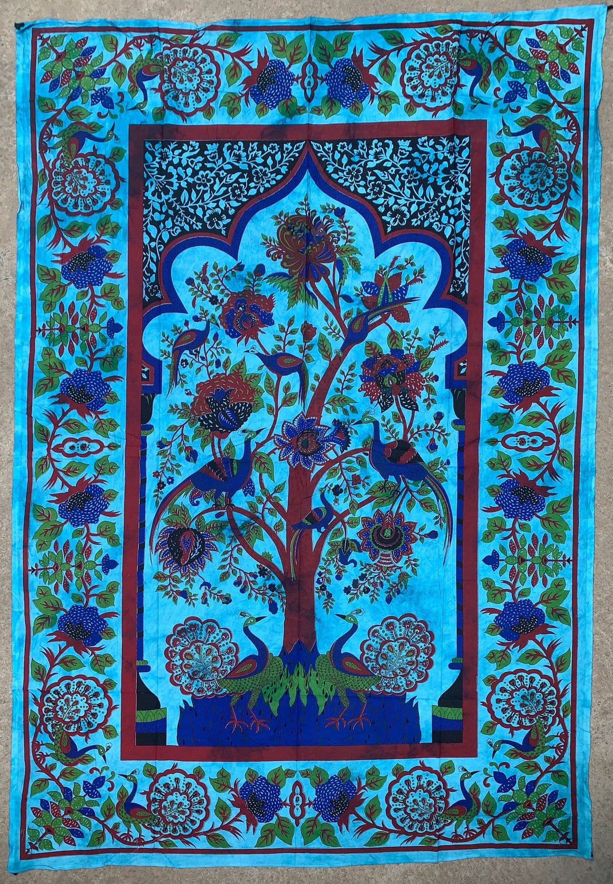 Temple Tree Of Life Tapestry Wall Hanging Decor Beach Throw