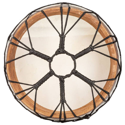 Large Ceremonial Drum With Drumstick