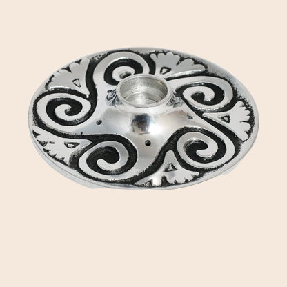 Spiral Metal Chime Candle & Incense Holder