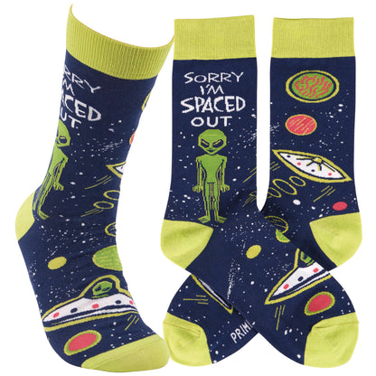 Sorry I'm Spaced Out Socks