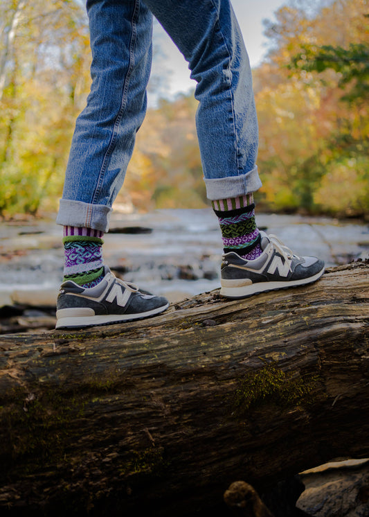 La Seine Crew Socks | USA Made Sustainable Mismatched Socks