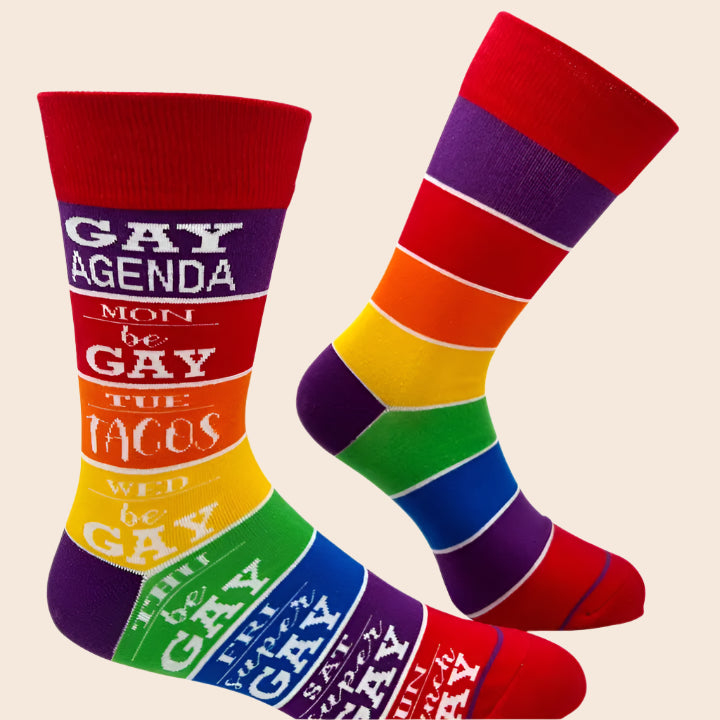 Gay Agenda Men's Socks