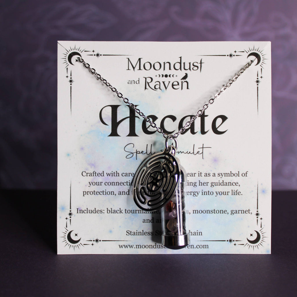 Hecate Spell Jar Amulet Necklace