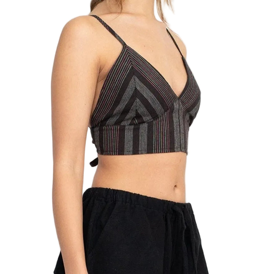 Striped Bustier Crop Top