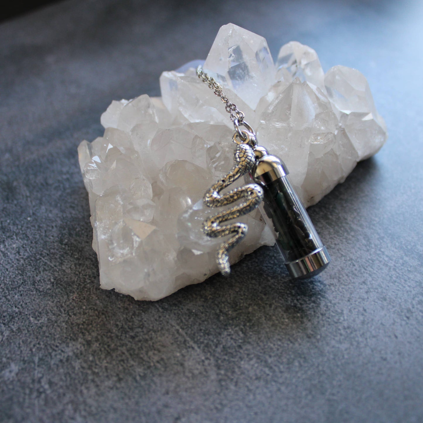 Medusa Spell Jar Amulet Necklace