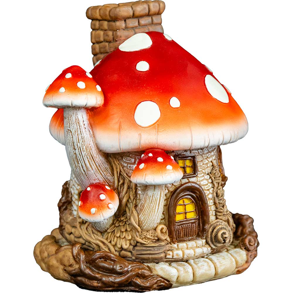 Mushroom House Incense Cone Burner