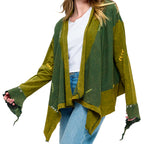 Boheminan Cardigan Handstitich Vintage Wash