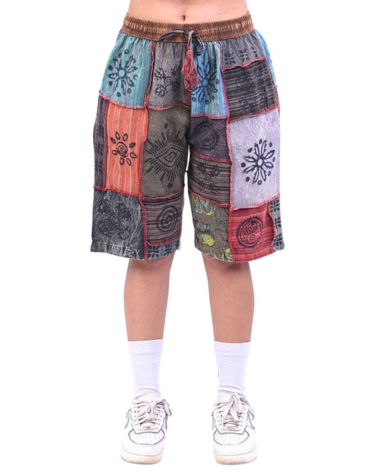 Celestial Patchwork Shorts