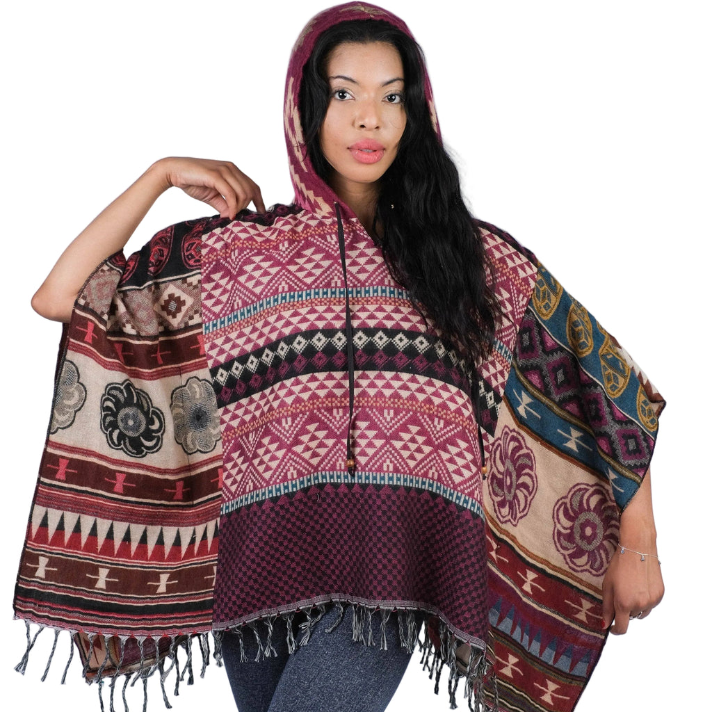 Boho Chic Patchwork Poncho