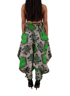 Ankara Print Harem Pants w/ Tied Ankle