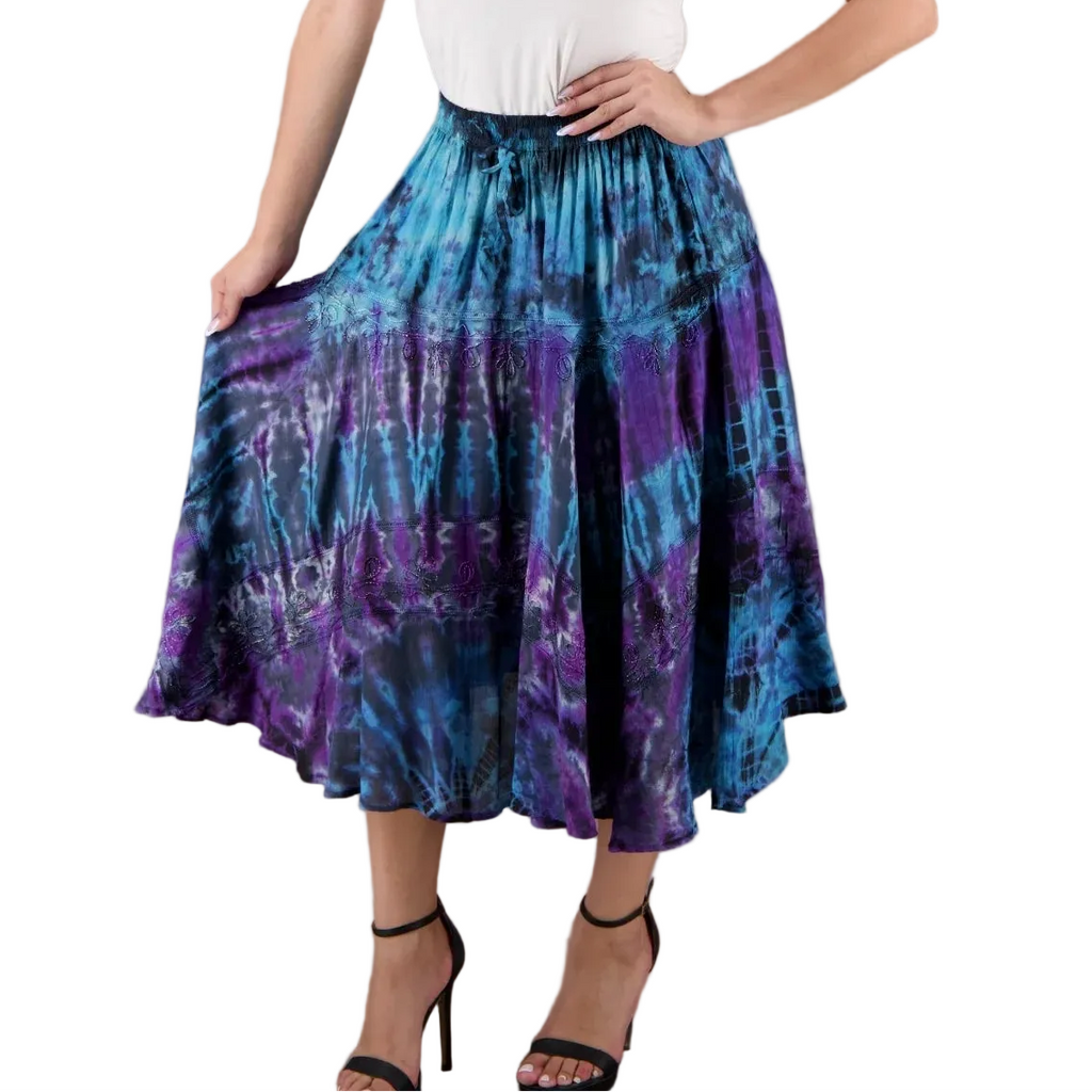 Midi Tie-Dye Skirt