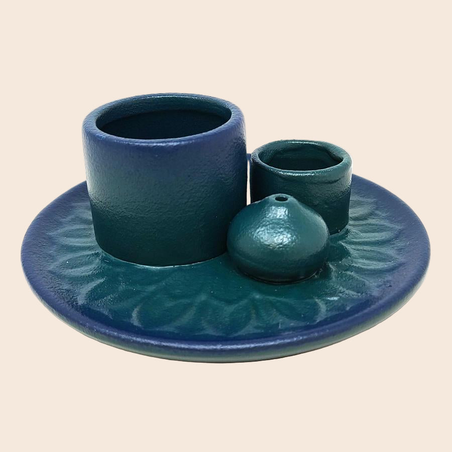 Ceramic Burner (Smudge Stick, Palo Santo Wood & Incense Burner)