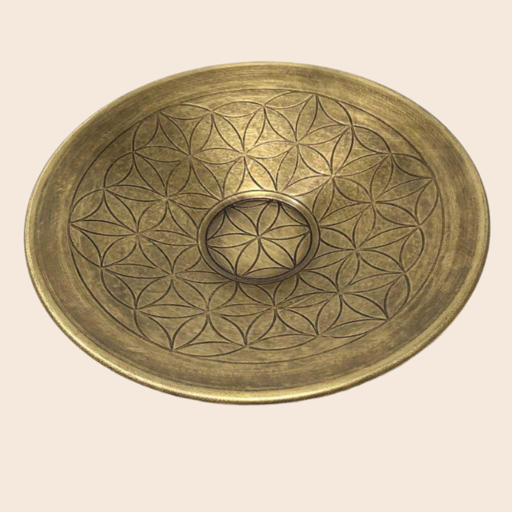 Brass Flower of Life Bowl