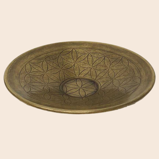 Brass Flower of Life Bowl