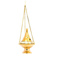 Brass Hanging Burner (Pearl Stone)