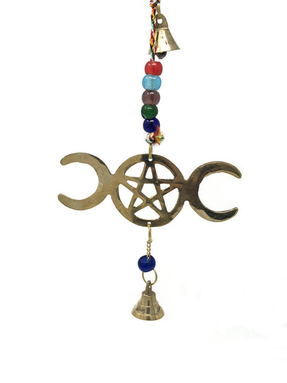 Triple Moon Brass Chime