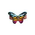 Handmade Leather Rainbow Butterfly Bracelet