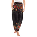 Black Floral Harem Pants