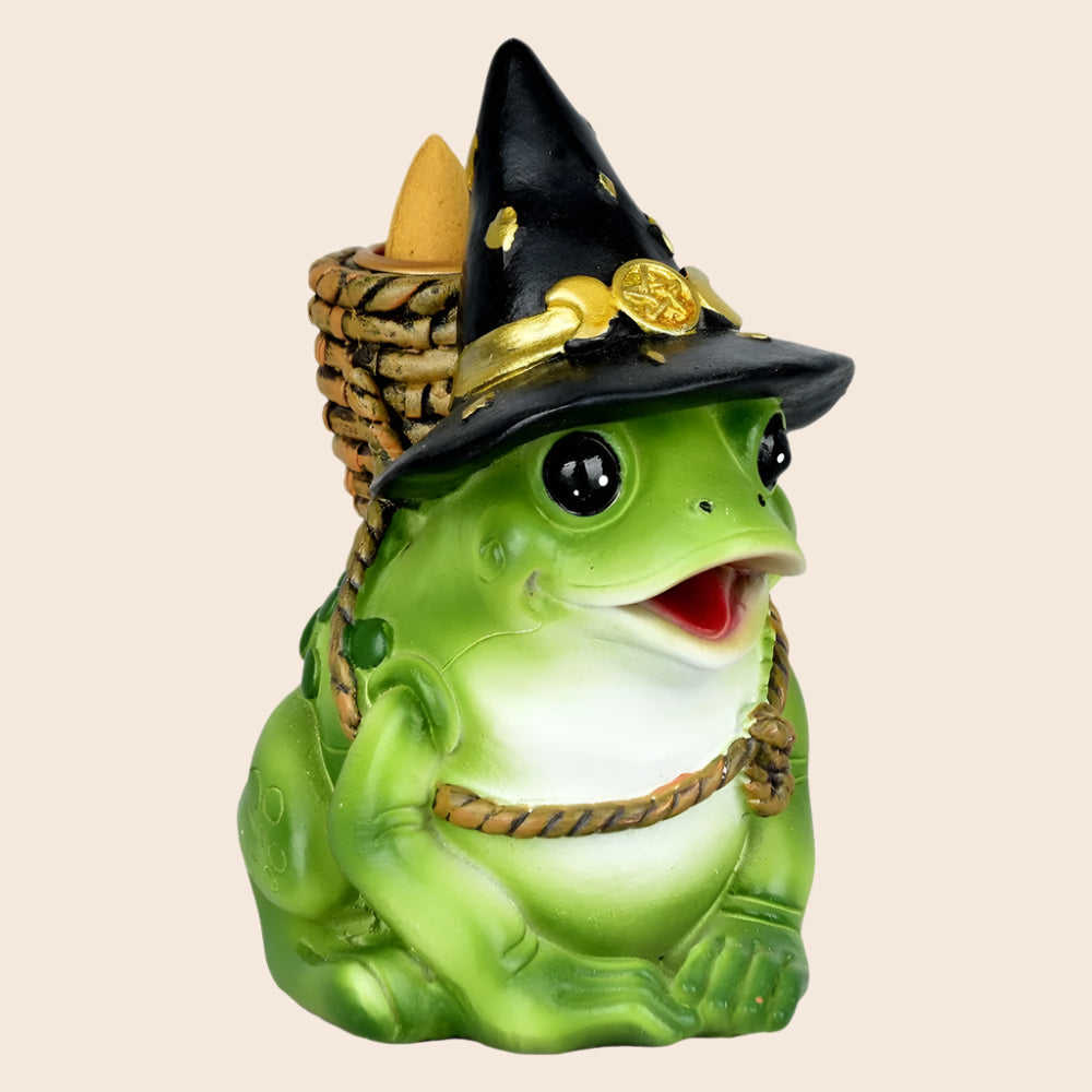 Frog Wizard Backflow Incense Burner