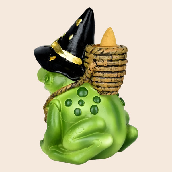 Frog Wizard Backflow Incense Burner