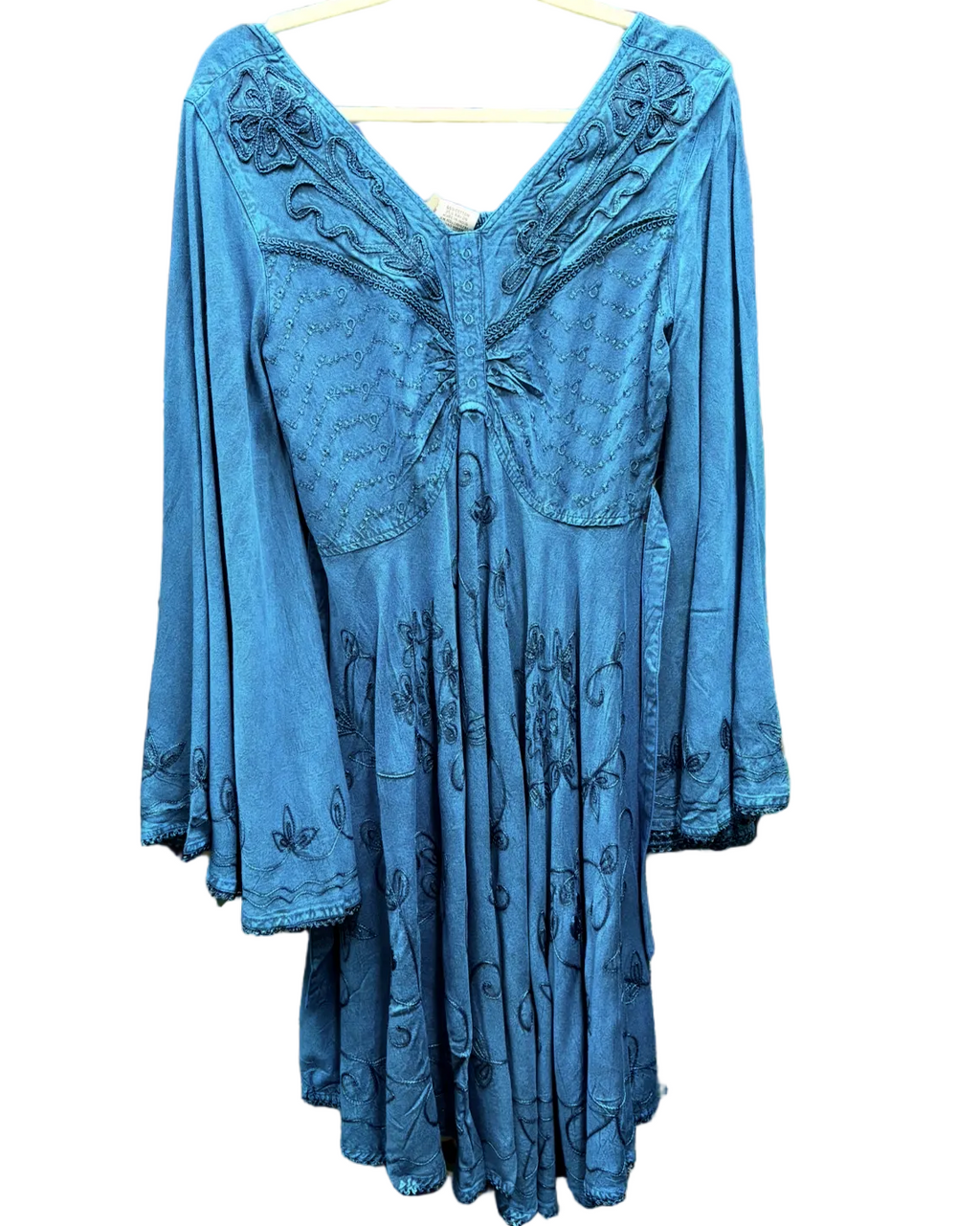 Rouched Bodice Knee Length Dress