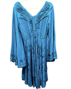 Rouched Bodice Knee Length Dress