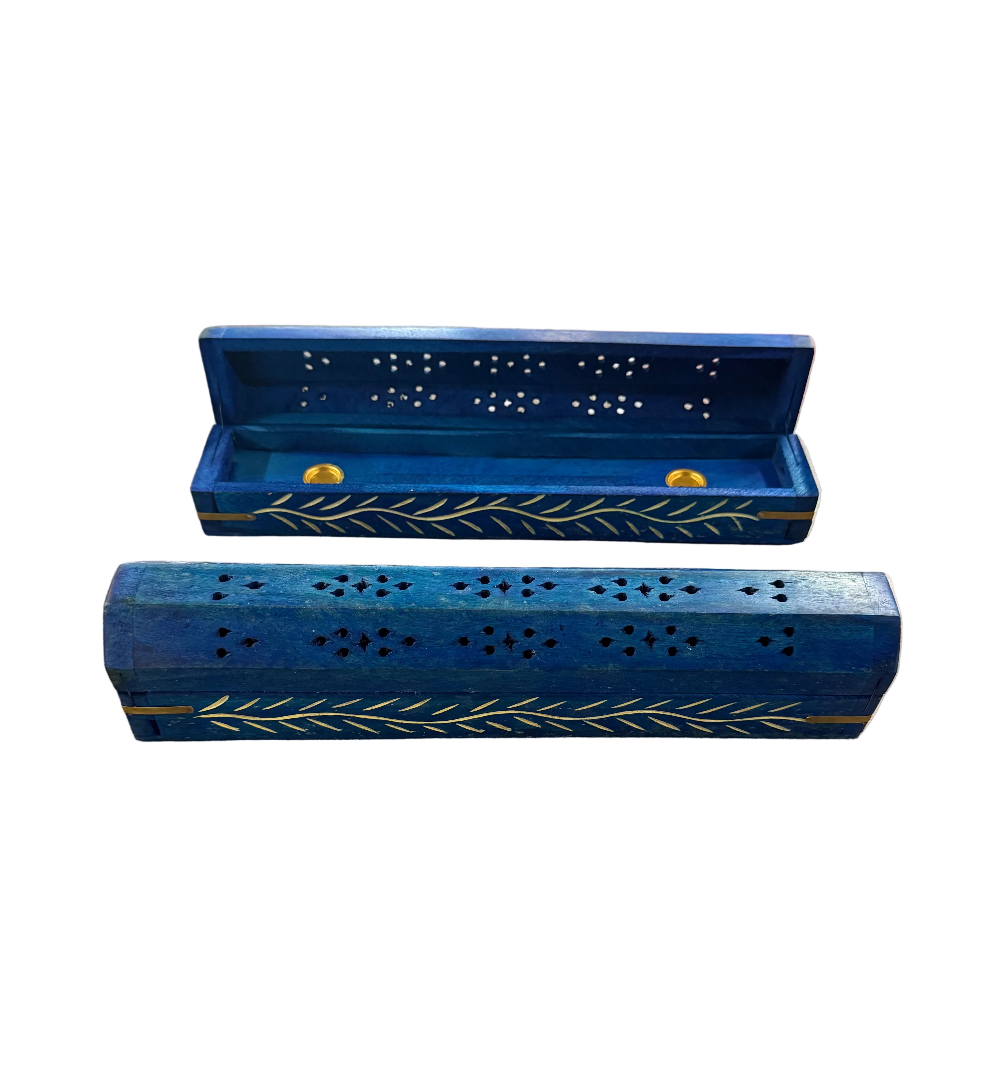 Blue Coffin Incense Burner