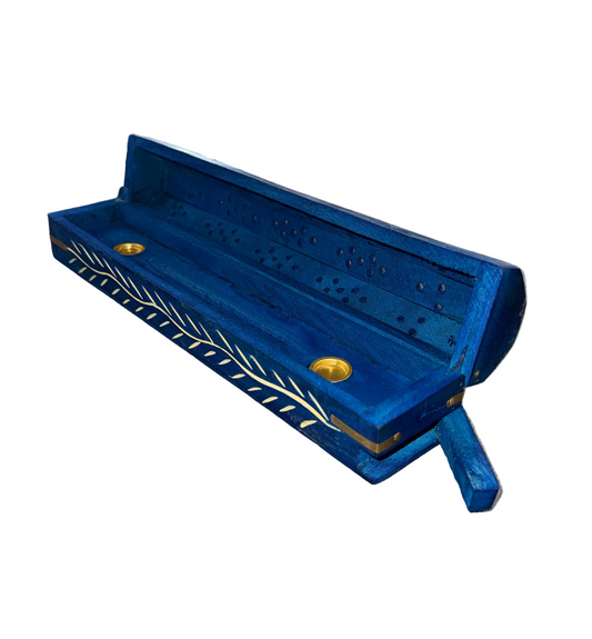 Blue Coffin Incense Burner