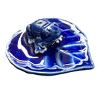 Frog on Leaf Ceramic Incense Holder