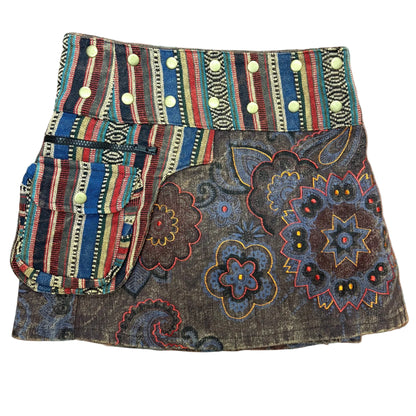 Wrap Mini Skirt with Pocket