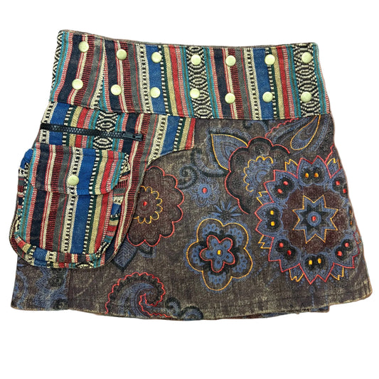 Wrap Mini Skirt with Pocket