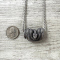 Coiled Snake Stainless Steel Necklace
