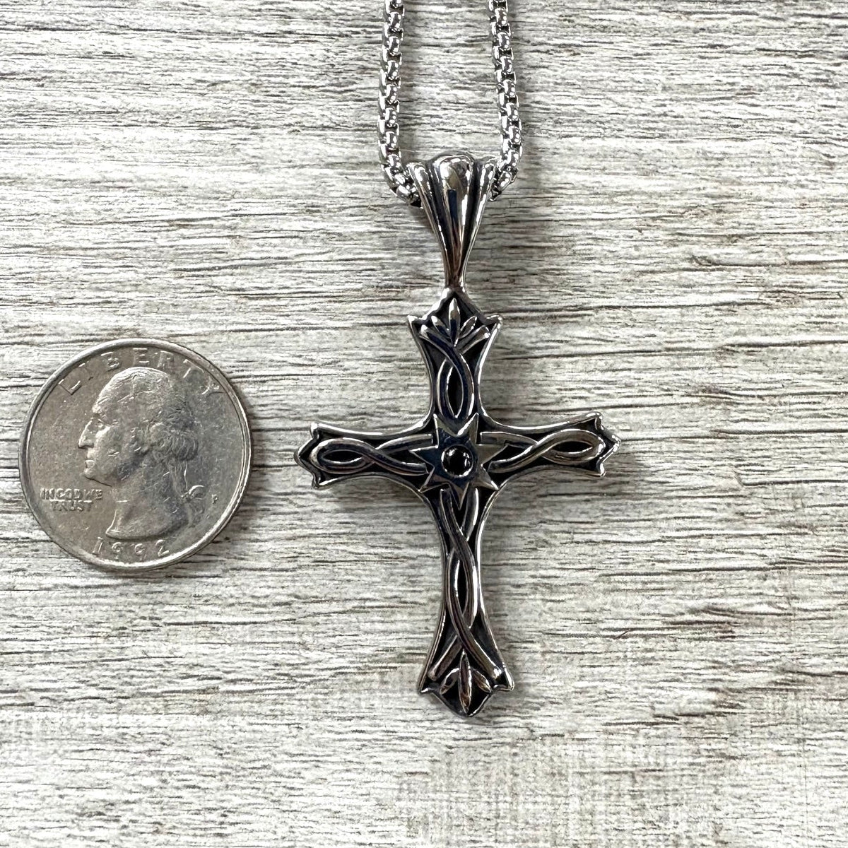 Celtic Cross Stainless Steel Necklace
