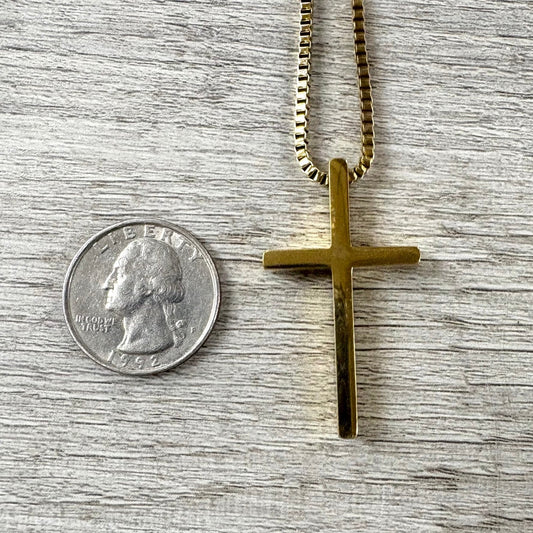 Simple Cross Stainless Steel Necklace