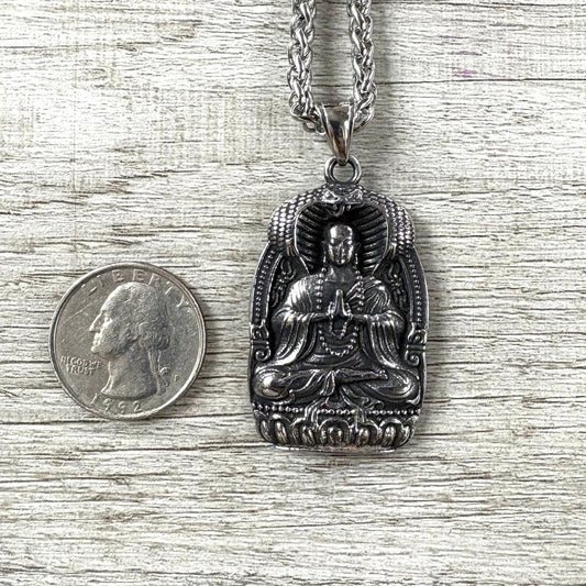 Buddha Stainless Steel Necklace