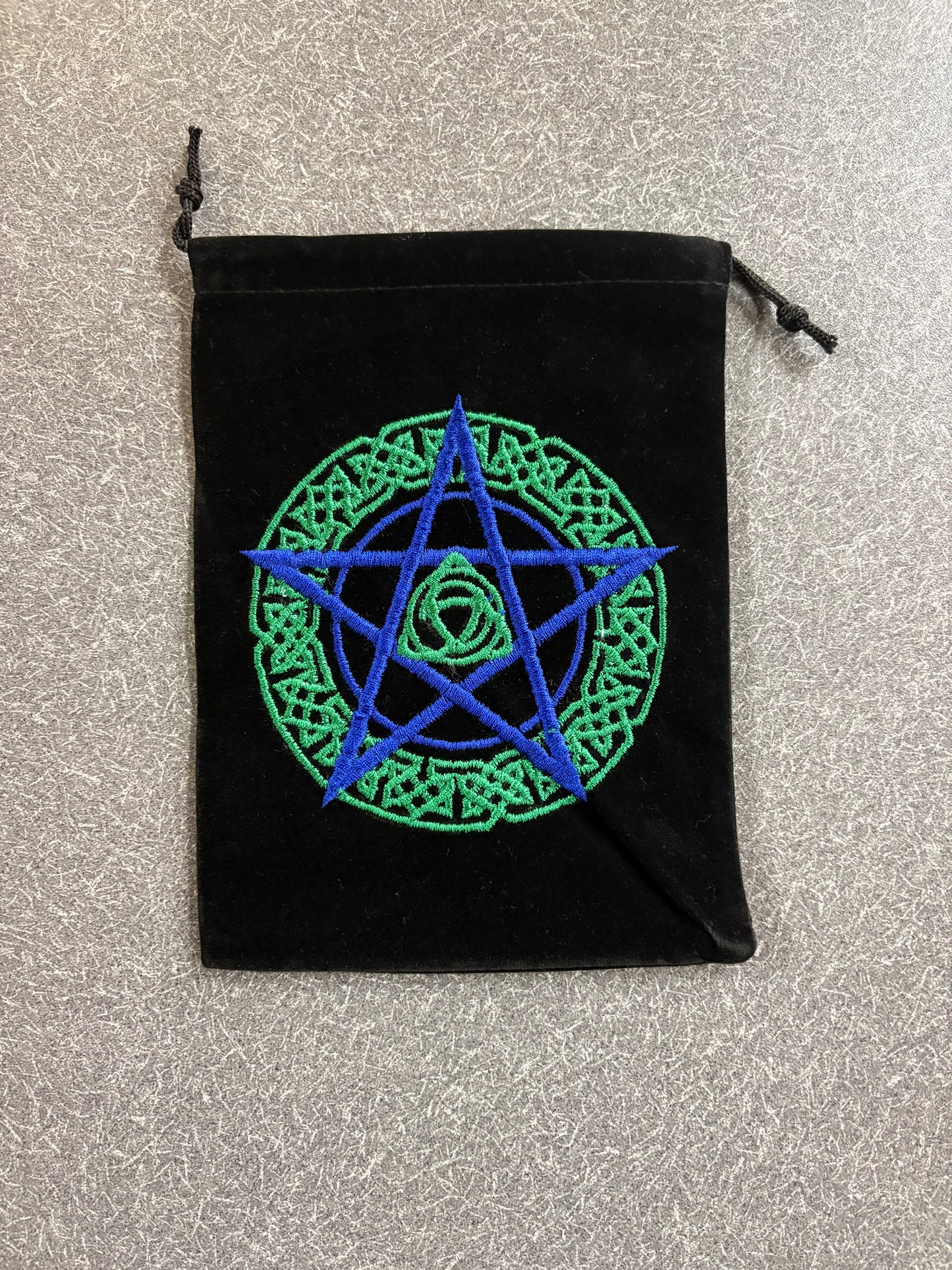 Velvet Embroidered 5" x 7" Pouch