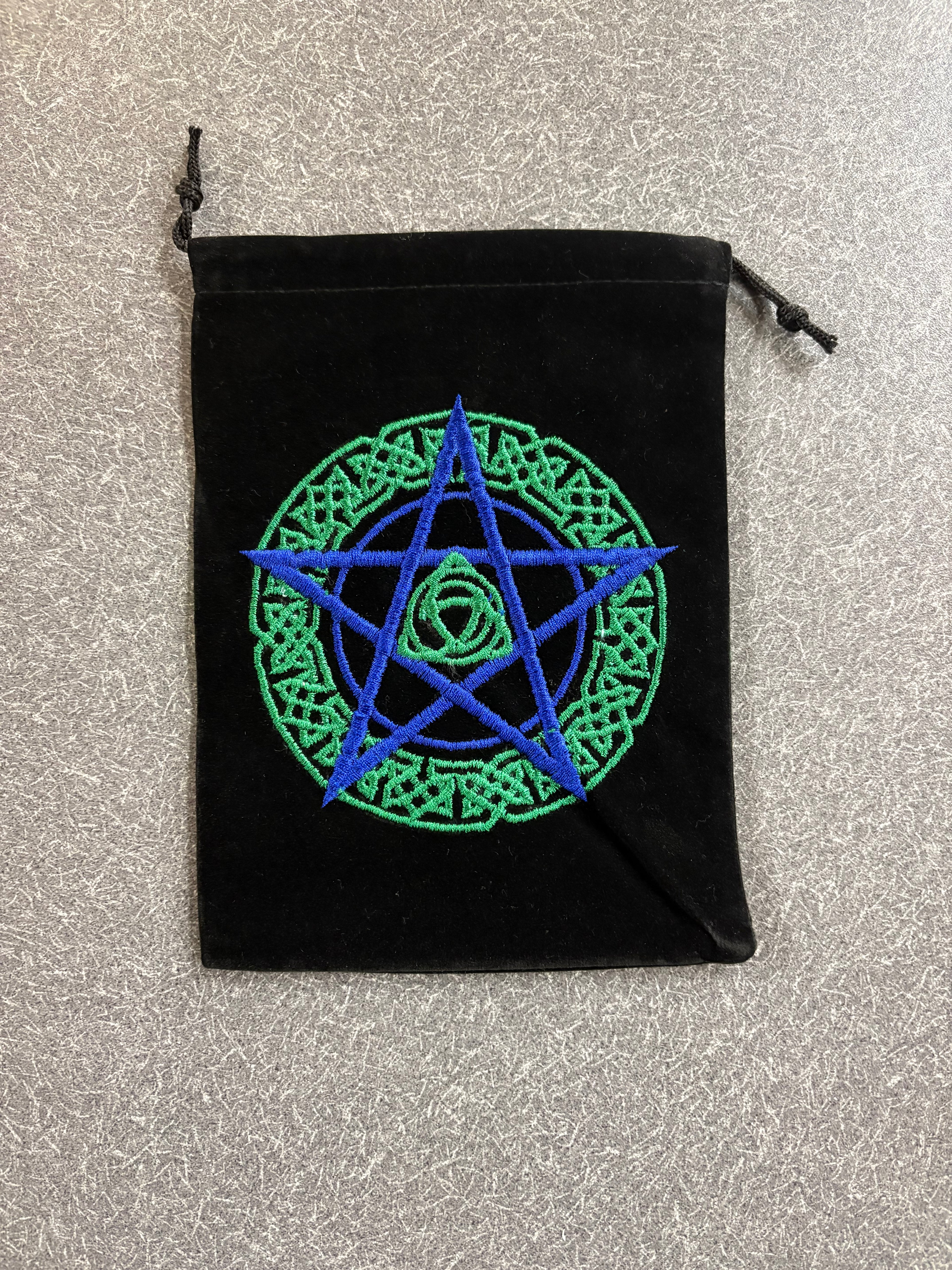 Velvet Embroidered 5" x 7" Pouch