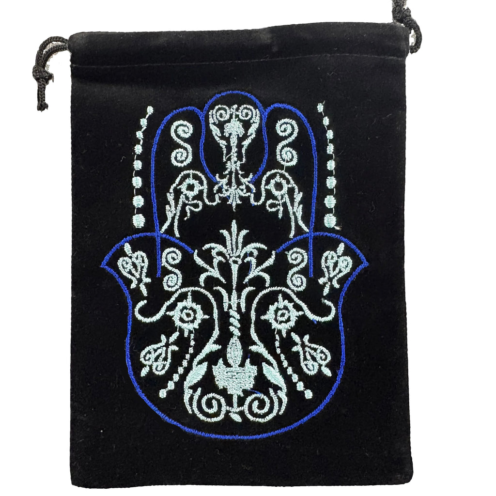 Velvet Embroidered 5" x 7" Pouch