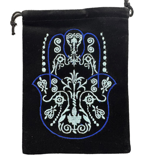 Velvet Embroidered 5" x 7" Pouch