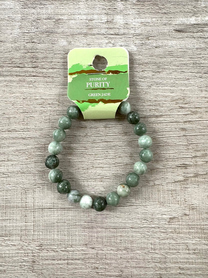 8mm Crystal Gemstone Energy Bead Stretch Bracelets