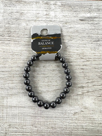 8mm Crystal Gemstone Energy Bead Stretch Bracelets
